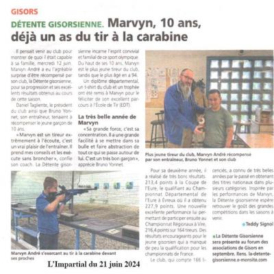 Article sur marvyn 2024